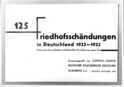 00000509.jpg; 90/069; 125 Friedhofsschändungen in Deutschland 1923-1932; Broschüre