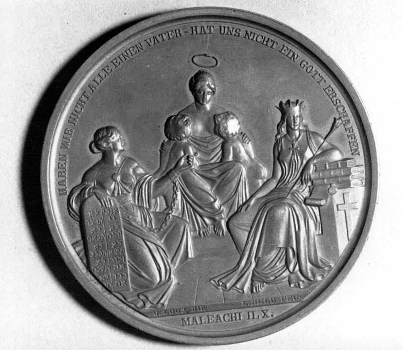 00000760.jpg; 91/239; Verdienstmedaille für Dr. Gabriel Riesser; Medaille