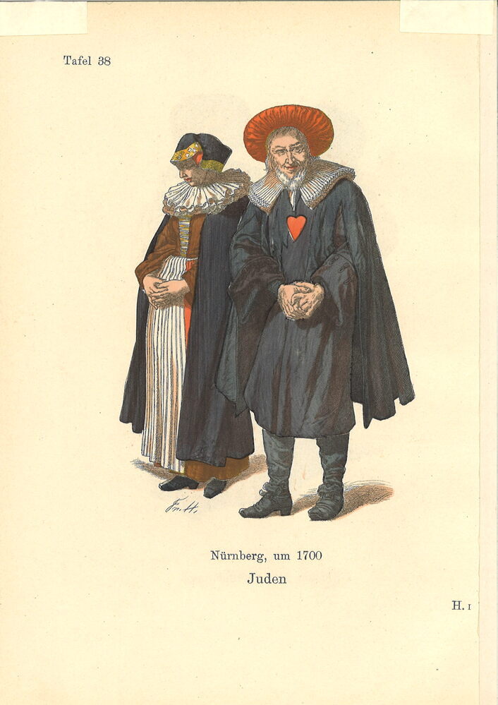 89_166.jpg; 89/166; Darstellung von Juden um 1700; Holzstich