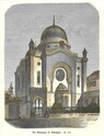 90_11.jpg; 90/011; Die Synagoge in Stuttgart; Holzstich